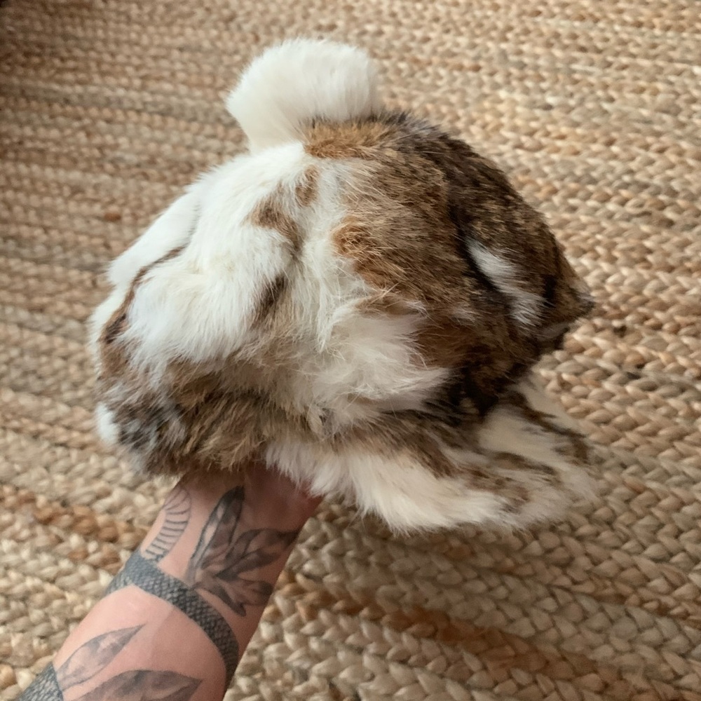 vintage rabbit fur hat
